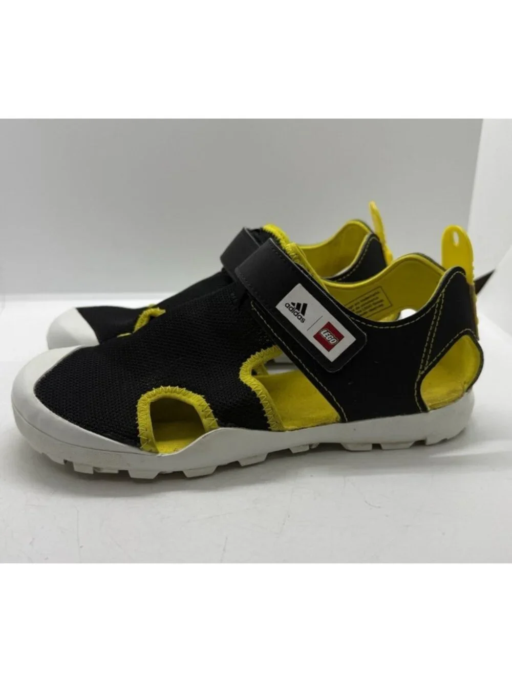 Adidas Lego x captain toey GY5089 Mesh Sandals Black Yellow Unisex Kids US Sz 3